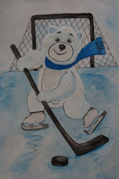 Детский хоккей живопись
