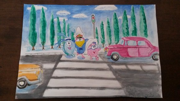 Рисунок в сад ПДД