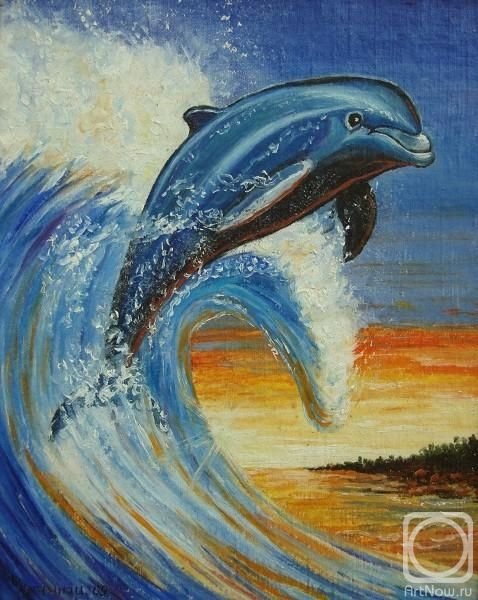 Дельфины в картинах художников
