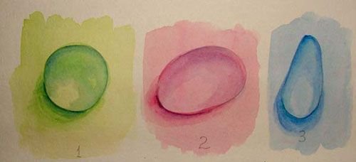 Капля воды акварелью