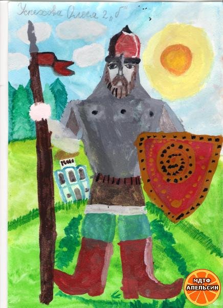 Рисование богатыря