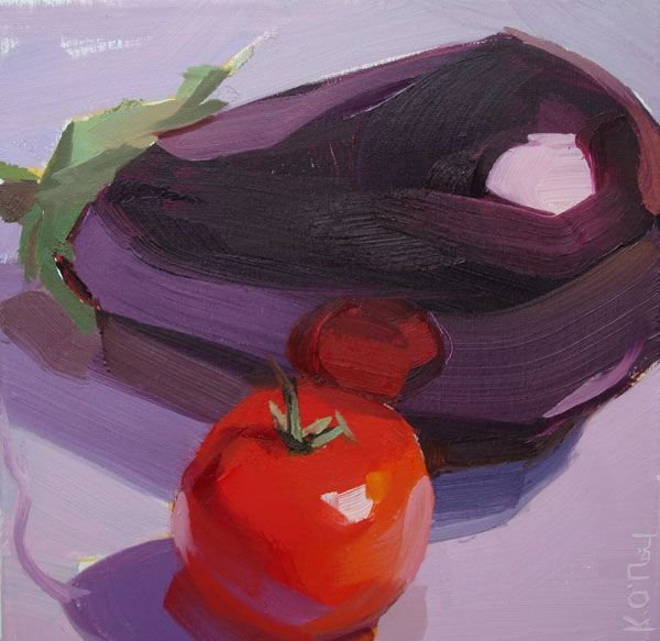 Фрукты и овощи гуашью