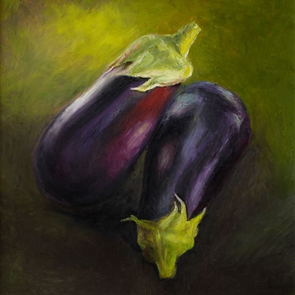 Баклажан акварель Андрияка