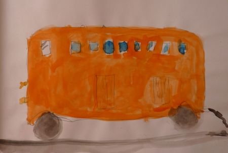 Рисование автобус в средней группе