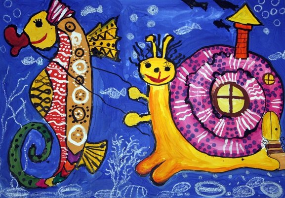 Декоративное рисование с детьми 8 лет