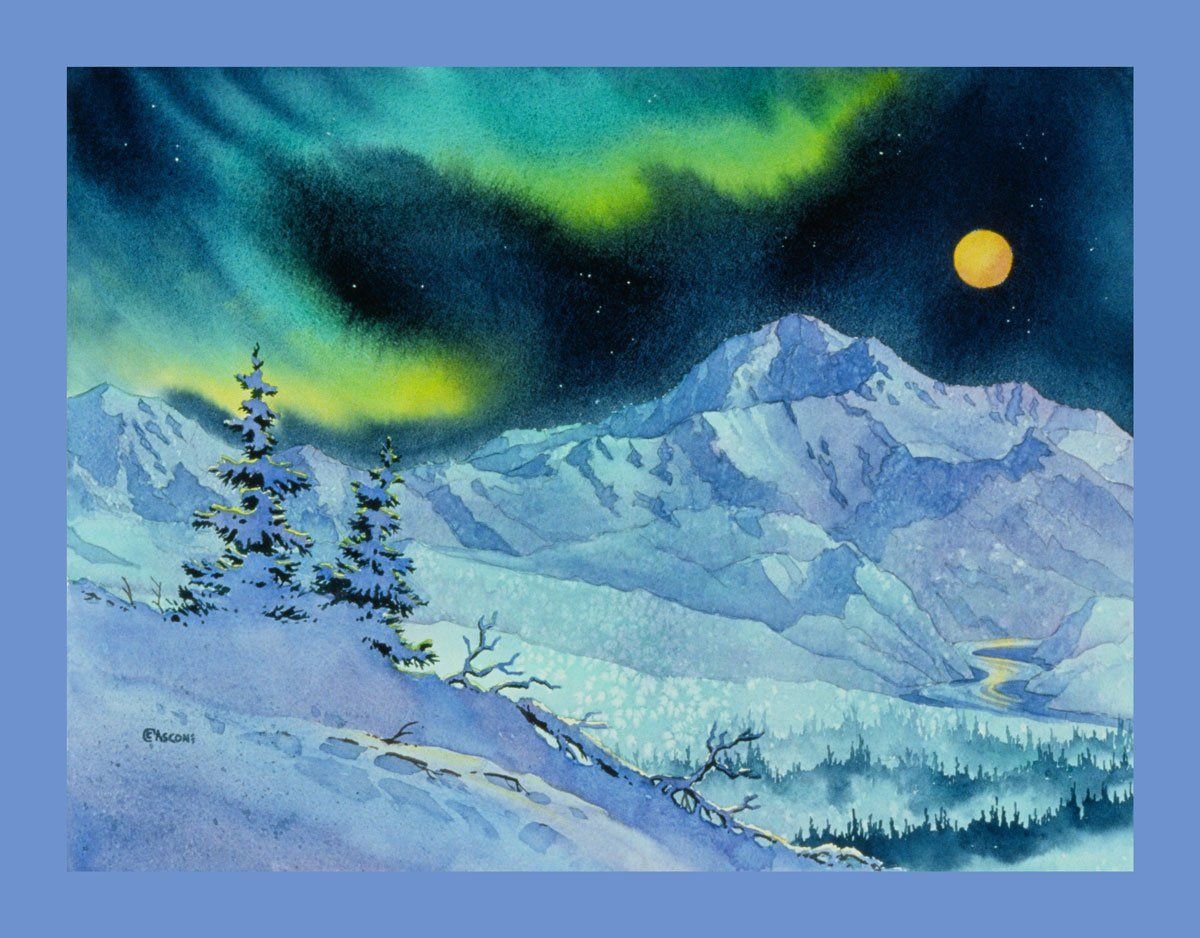 Снег рисунок гуашью