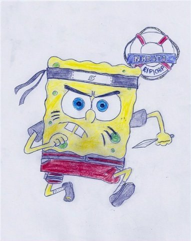 Губка Боб Патрик и Сэнди рисунок