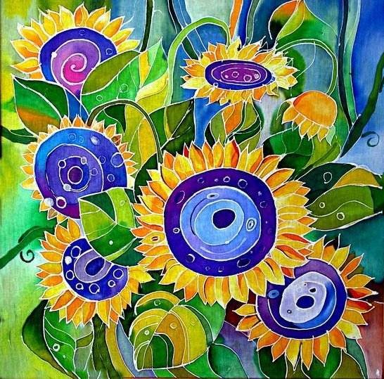 Ирис цветной витраж