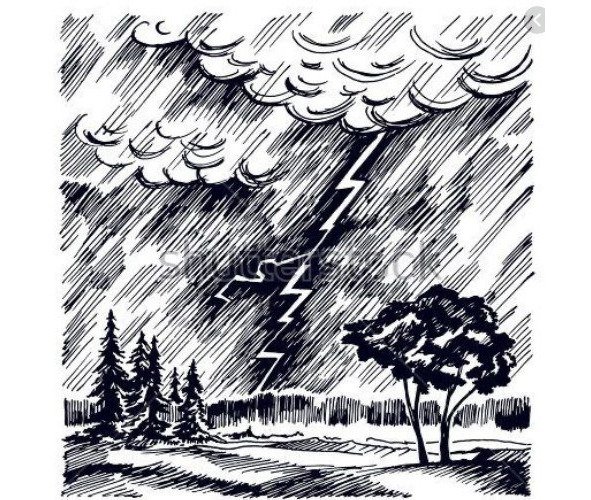 Гроза карандашом