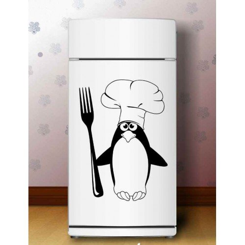 Веселые наклейки на холодильник