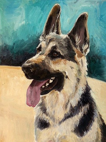 Картины собак овчарок ВЕО