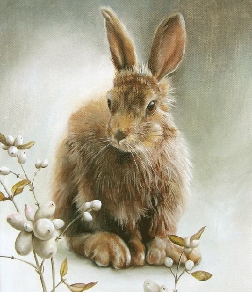 Заяц живопись