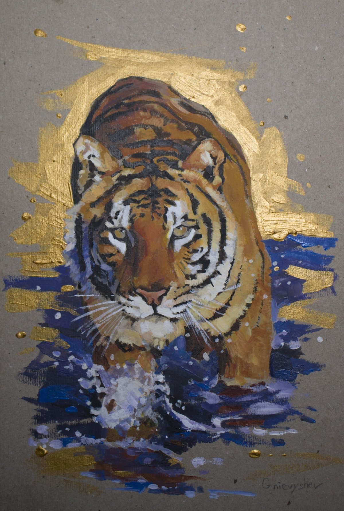 Tiger картины Acrylic