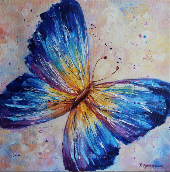 Бабочка акрилом