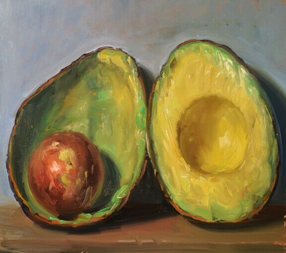 Авокадо картина маслом