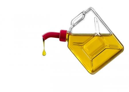 Машинное масло на белом фоне