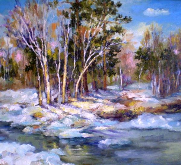 Весенний пейзаж живопись