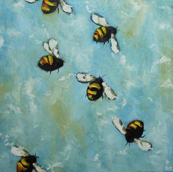 Пчелка живопись