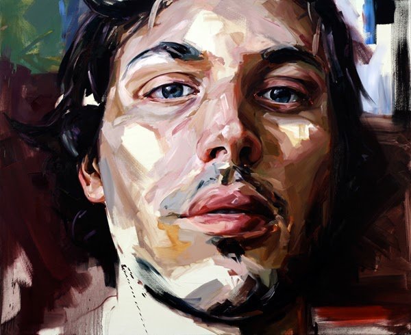 Мужской портрет акрилом