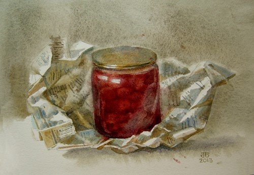 Натюрморт с банкой варенья