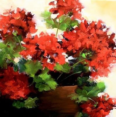 Герань картины художников