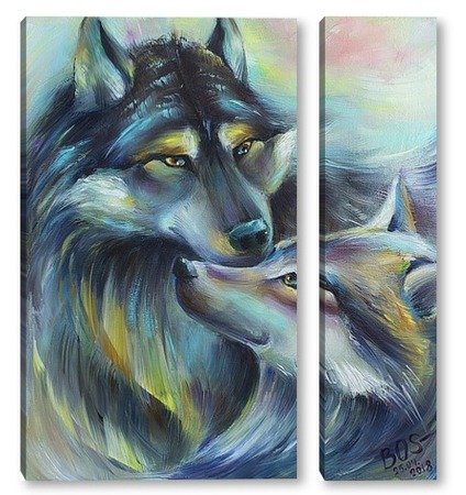 Картина пара Волков