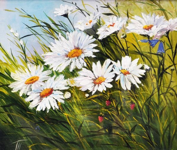 Поленов художник поле ромашек