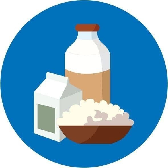 Иконки молочной продукции
