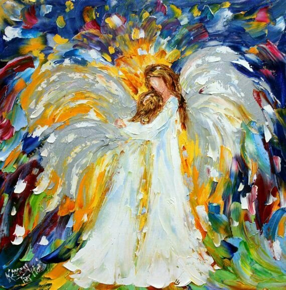 Ангел картина маслом