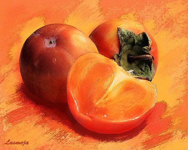 Хурма картина маслом