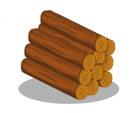 Бревно карандашом