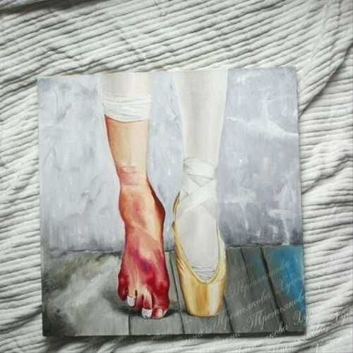 Картина ноги балерины
