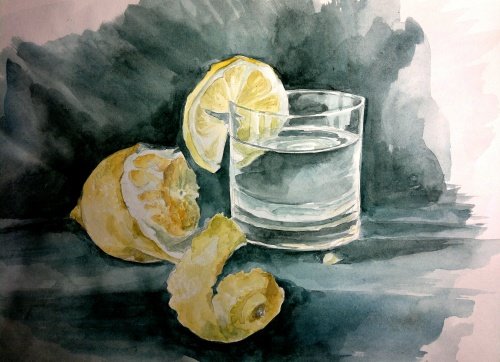 Натюрморт акварелью çnfrfy