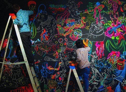 Стена Разрисованная мелом