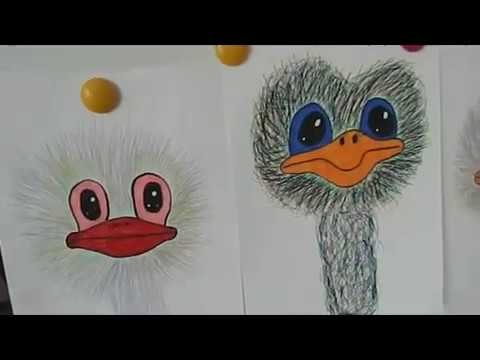 Рисование с детьми Павлин