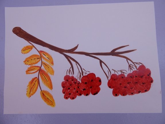 Рисование рябина