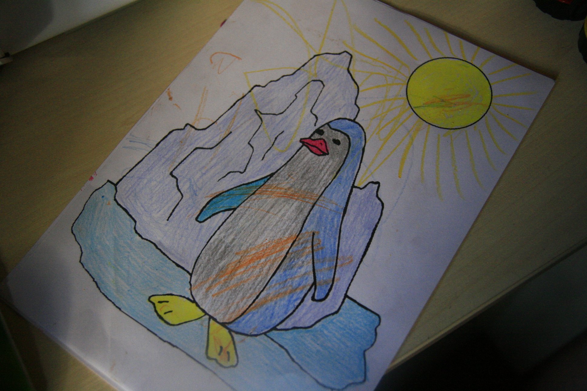 Рисунок на тему Антарктида карандашом