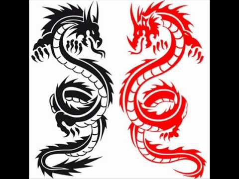 Китайский дракон хной