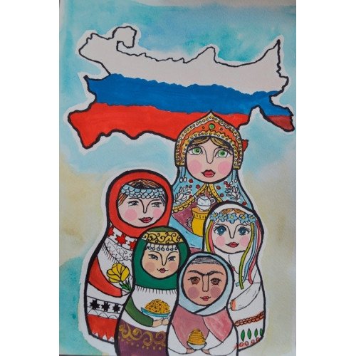 Рисунок краски России