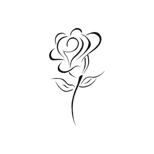 Рисунки хна легкие маленькие розы