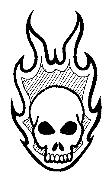 Мехенди череп