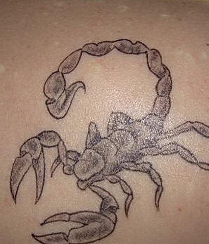 Тату трайбл Зодиак Скорпион