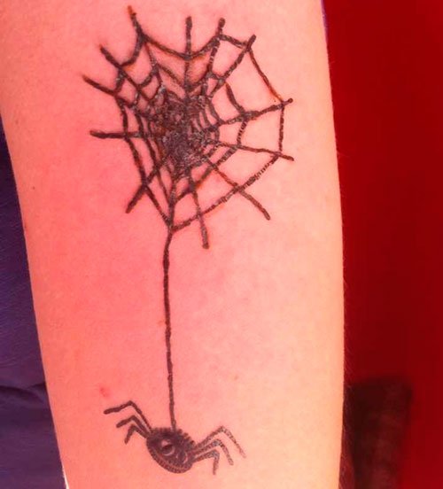 Мехенди паук