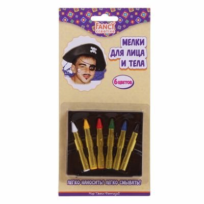 Гримм мелками для лица 6 цветов