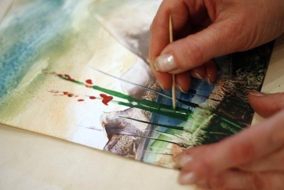 Восковая техника рисования