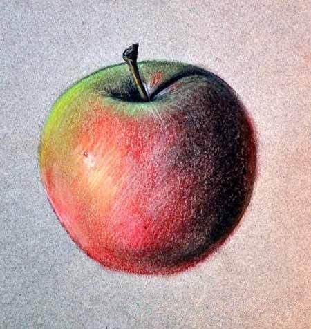 Яблоки пастелью сухой