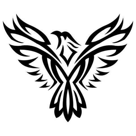 Орел из хны