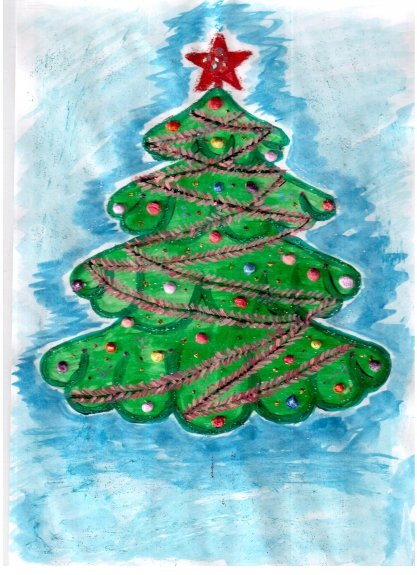 Рисование Новогодняя елка