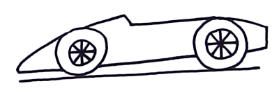 Гоночная машина рисунок карандашом детский