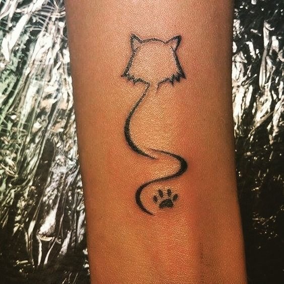 Татуировки хной котики